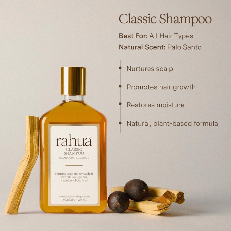 Rahua Classic Shampoo 9.3 Fl Oz, Made With Organic Ingredients for Healthy Scalp and Hair, Safe for Color Treated Hair, Shampoo with Palo Santo Aroma, Best for All Hair Types, Brown - Image 3