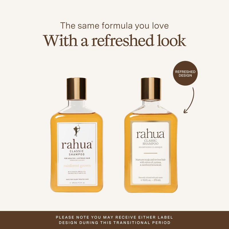 Rahua Classic Shampoo 9.3 Fl Oz, Made With Organic Ingredients for Healthy Scalp and Hair, Safe for Color Treated Hair, Shampoo with Palo Santo Aroma, Best for All Hair Types, Brown - Image 2