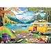 Blueforest 1000 Piece Jigsaw Puzzle Unique Camping Lake RV Scene 275x197 Inches Challenging Adult Puzzle for Relaxation Family Activity - Image 2