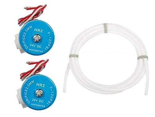 Seazone Ro Valve 24V SV 2 Piece, 5 Meter 1/4" Pipe for RO Water Filters - 2 Pcs Set - Image 1