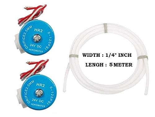 Seazone Ro Valve 24V SV 2 Piece, 5 Meter 1/4" Pipe for RO Water Filters - 2 Pcs Set - Image 2