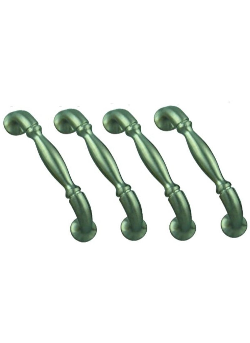 ROBUSTLINE Robustline Highly Quality Zinc Drawer Cupboard Cabinet Handle (Pack of 4) - Silver - 3" - 737 