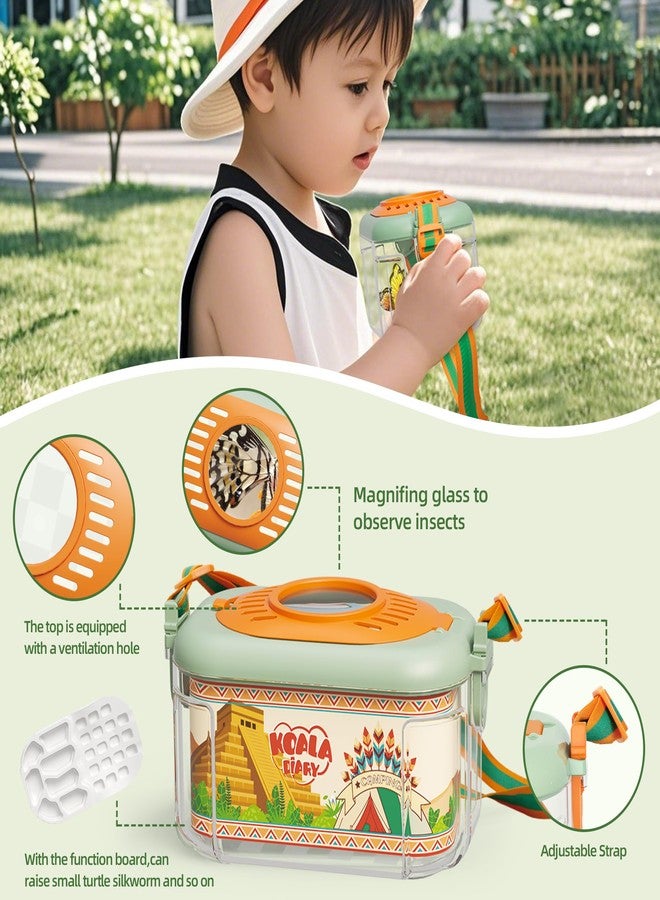 KOALA DIARY Bug Catcher for Kids Explorer Bug Catching Kit,Magnifying Glass, Tweezers, Whistle & Compass, Learning Guide, Insect Habitat, Outdoor Toys(3 Year +) (Kids Bug Catcher Set) - Image 4