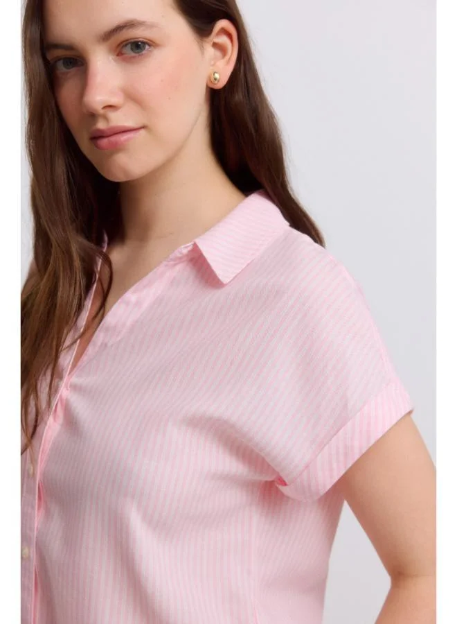 Springfield  Flap collar blouse for Women | Best Price UAE