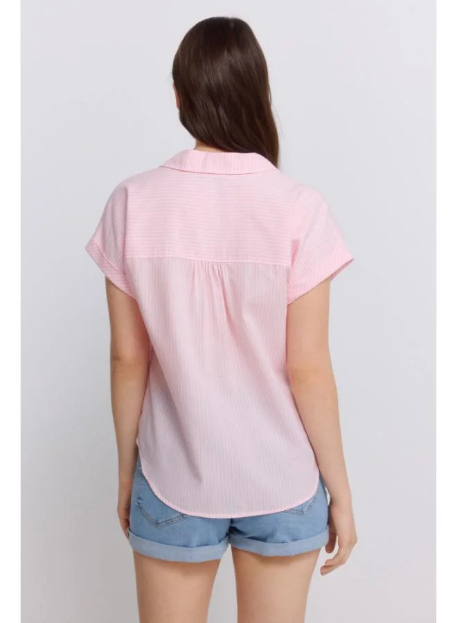 Springfield  Flap collar blouse for Women | Best Price UAE