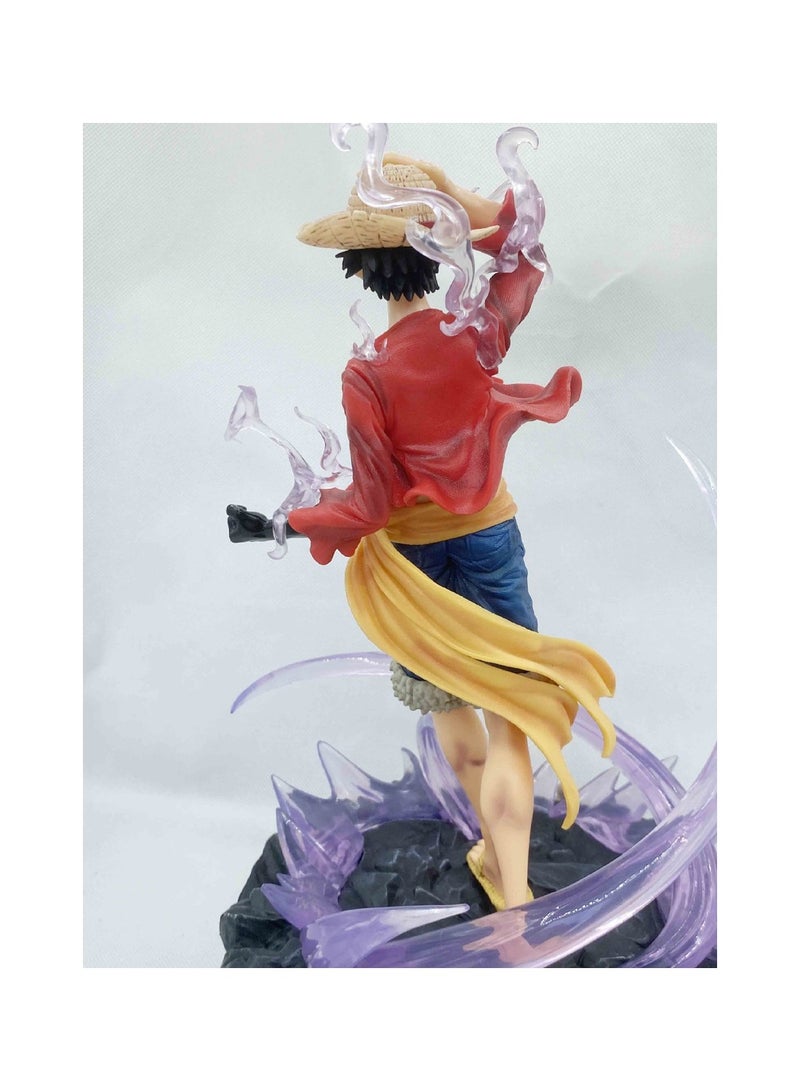 Sailing Animation Pirate QG Oversized Straw Hat Three Combat Force Scene Special Effects Flow Cherry Luffy Hand Model Hot Blood Luffy Anime Model 42Cm  - Image 3
