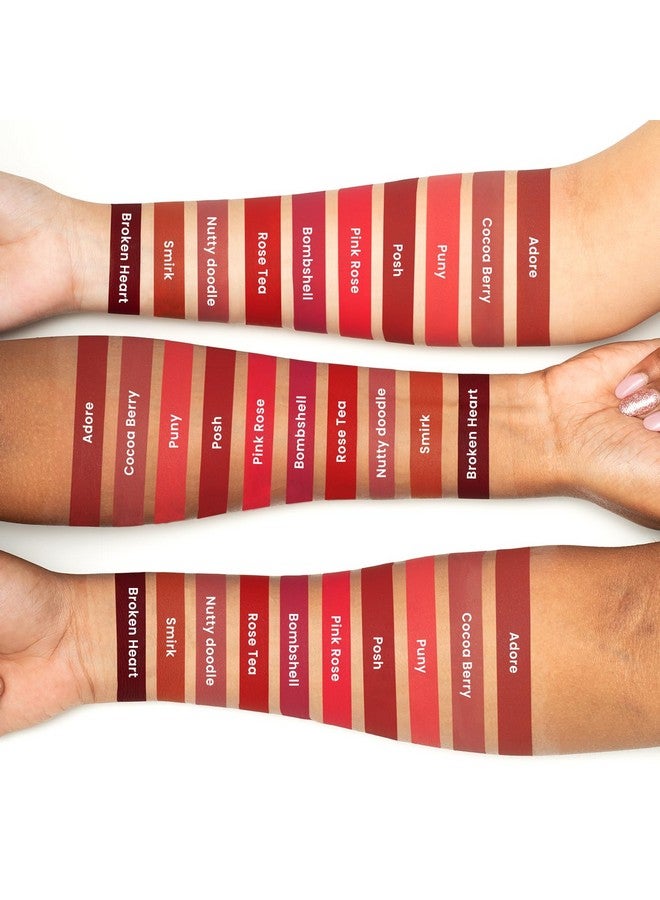 PAC Timeless Matte Liquid Lipstick Waterproof Smudge & Transfer Proof Lipsticks For Women With Rose Oil Long Lasting Upto 12Hrs High Pigmented Lip Color For All Skin Types Berryliscous 6.5Ml - Image 4