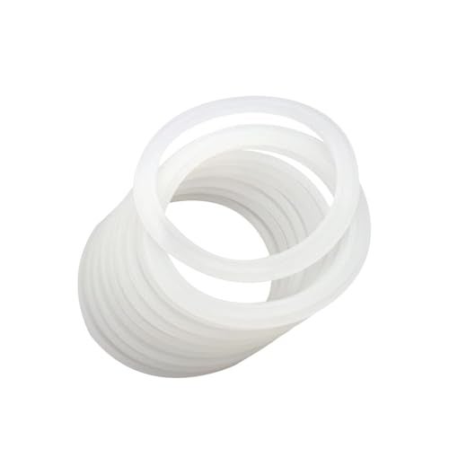SQXBK 15PCS 70mm White Mason Jar Silicone Seal Gasket Sealing Ring Leak Proof Gaskets for Cans Ideal for Refrigerators and Pantries Food Stay Fresh - Image 3