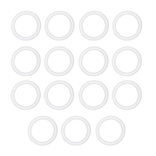 SQXBK 15PCS 70mm White Mason Jar Silicone Seal Gasket Sealing Ring Leak Proof Gaskets for Cans Ideal for Refrigerators and Pantries Food Stay Fresh - Image 2