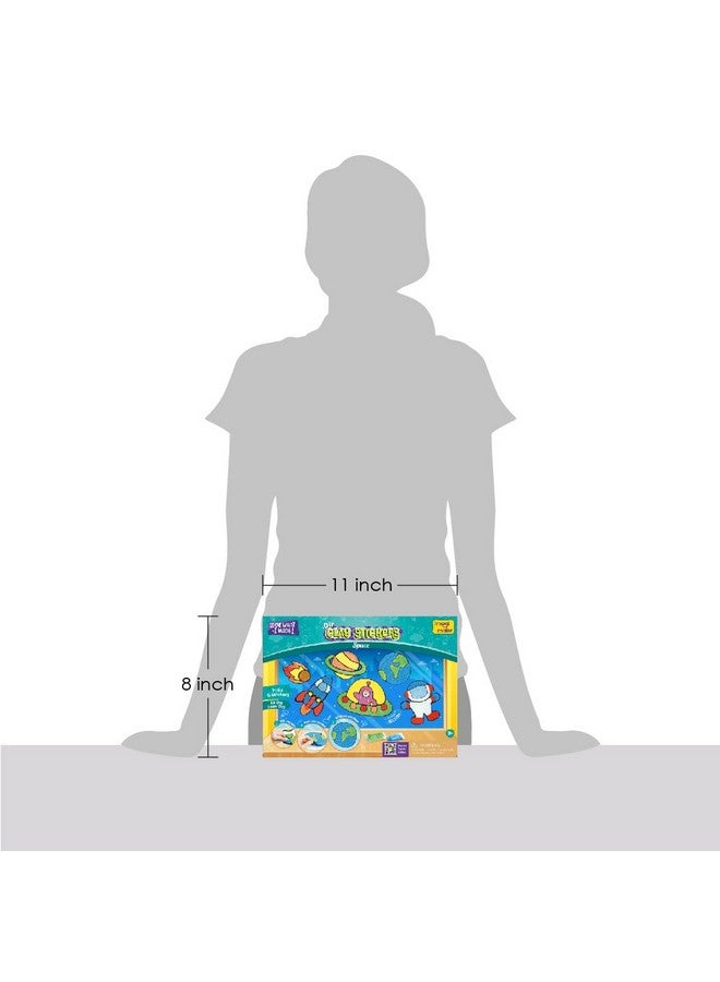 إيماجيميك ملصقات طين إيماجيميك: أميرة | اصنعي 3 ملصقات فريدة بنفسكِ باستخدام طين يجف في الهواء | سهل الاستخدام، سهل الحمل والسفر | هدايا إرجاع للأطفال من سن 3، 4، 5، 6، 7 سنوات، متعدد الألوان - Image 3