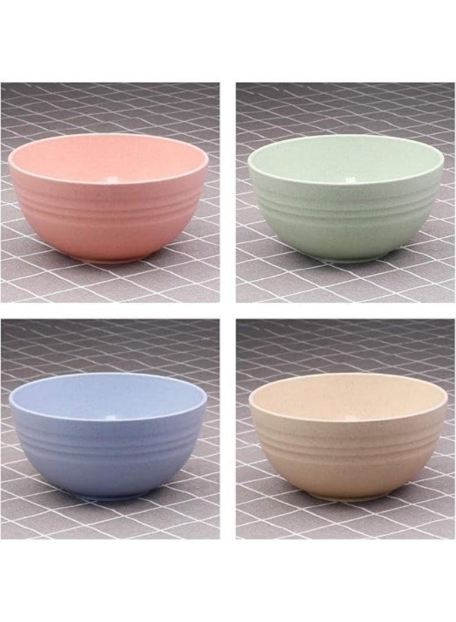 Cereal Bowls  24 OZ Wheat Straw Fiber Lightweight Bowl Sets 4  Dishwasher  Microwave Safe  for,Rice,Soup Bowls - Image 5