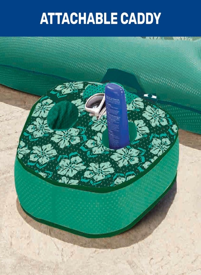 Aqua مياه الاسترخاء القابلة للتحويل 2 في 1 من كامبانيا، طباعة زهور متعددة باللون الأزرق الفاتح - Image 4