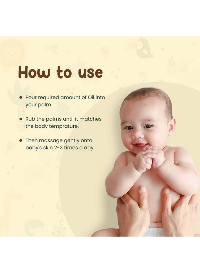 Mother Sparsh Ayurvedic Baby Massage Oil 18 Herbal Extracts And Oils Lajjalu Tagar Almond & Avocado Oil 100Ml - Image 5