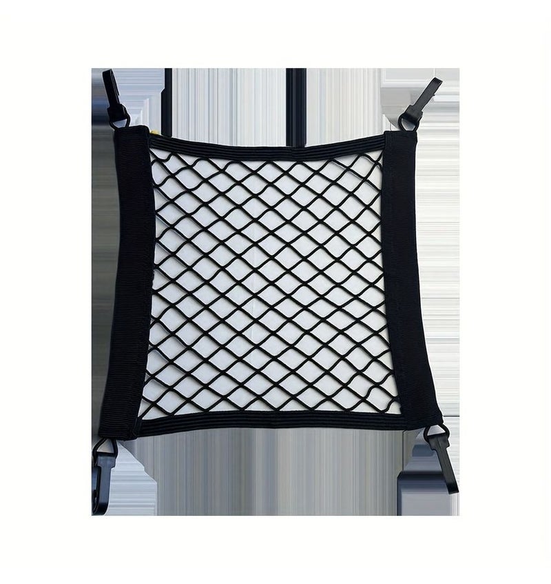 Motorcycle Cargo Net High Elastic Black Cargo Net With 4 Adjustable Hooks 360 Degree Rotatable - Image 5