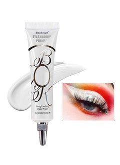 White Eye Shadow Primer, Eyeshadow Primer Liquid Matte Eye Primer Waterproof Long Lasting Uniform Color Rendering Eyeshadow Primer for Women Oily Lids Eyeshadow Makeup