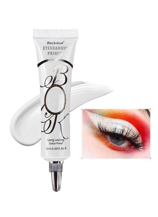 White Eye Shadow Primer, Eyeshadow Primer Liquid Matte Eye Primer Waterproof Long Lasting Uniform Color Rendering Eyeshadow Primer for Women Oily Lids Eyeshadow Makeup - pzsku/Z8BF49718D84C7D78F05BZ/45/_/1688011024/e0ae6e6a-8283-44cb-9887-154408064a26