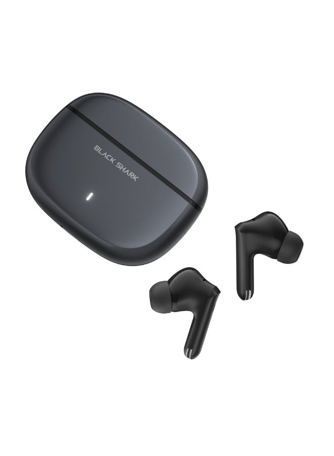 بلاك شارك سماعات أذن لاسلكية Black Shark T23 بتقنية بلوتوث 5.4، مزودة بخاصية إلغاء الضوضاء ENC، وبطارية تدوم حتى 40 ساعة مع علبة شحن، وتحكم ذكي باللمس، وتصميم مريح، لون أسود - Image 3