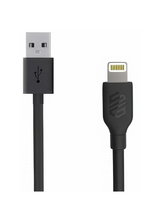 Smart Gate USB-A to Lightning Cable SGCA-PALS100B , 1 Meter - Black - Image 1
