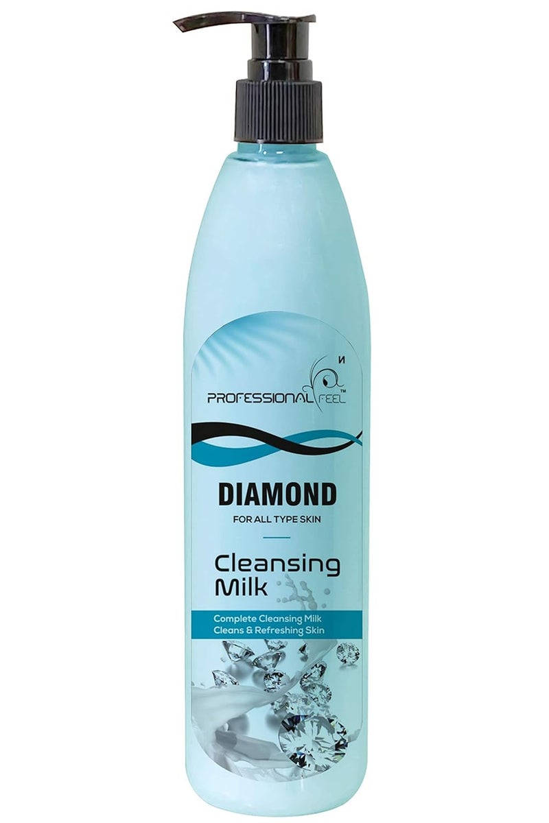 Professional Feel Diamond Cleansing Milk For All Skin Type Smooth Soft Clean Skin Healthy Whitening 500 gm Diamond cleanser - Image 1