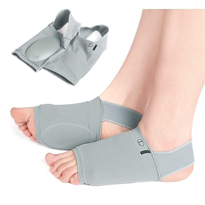 Dingger Flat Foot Arch Support - Unisex Medial Arch Correction Sleeve for Pain Relief (Blue) - Image 1