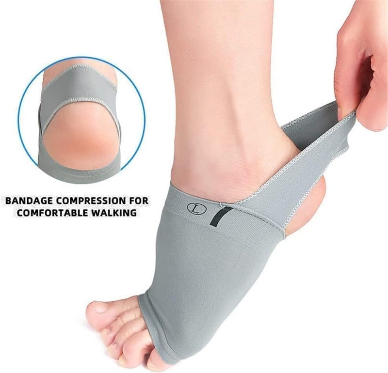 Dingger Flat Foot Arch Support - Unisex Medial Arch Correction Sleeve for Pain Relief (Blue) - Image 2