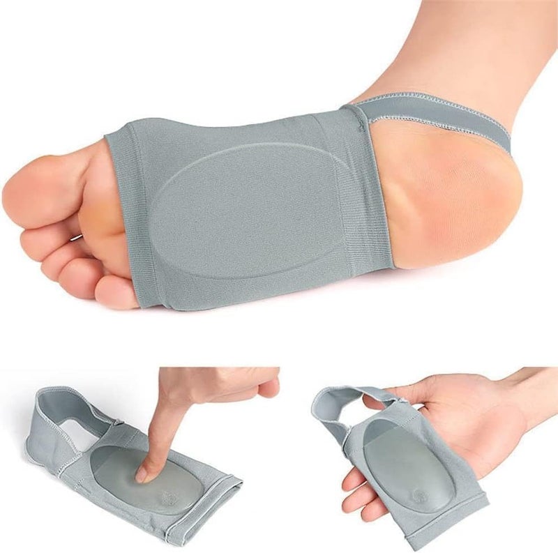 Dingger Flat Foot Arch Support - Unisex Medial Arch Correction Sleeve for Pain Relief (Blue) - Image 3