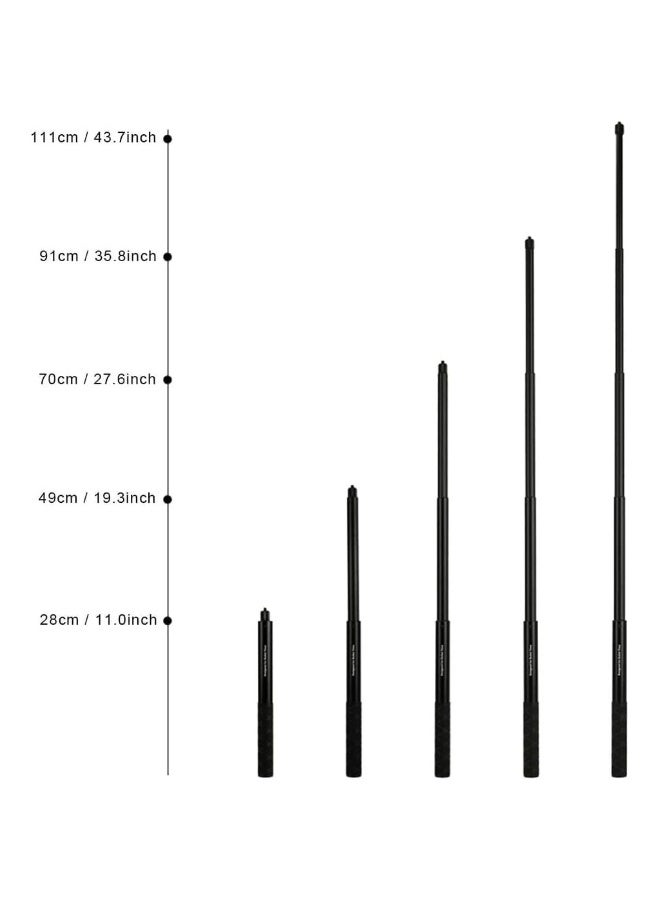 عصا سيلفي غير مرئية لجهاز Insta360 X4 مع حامل ثلاثي القوائم مدمج لجهاز Insta360 X4 X3 Guard/ONE X2 / GO 3S / ONE X/GO 2/ONE R ONE RS/كاميرا GoPro - Image 4