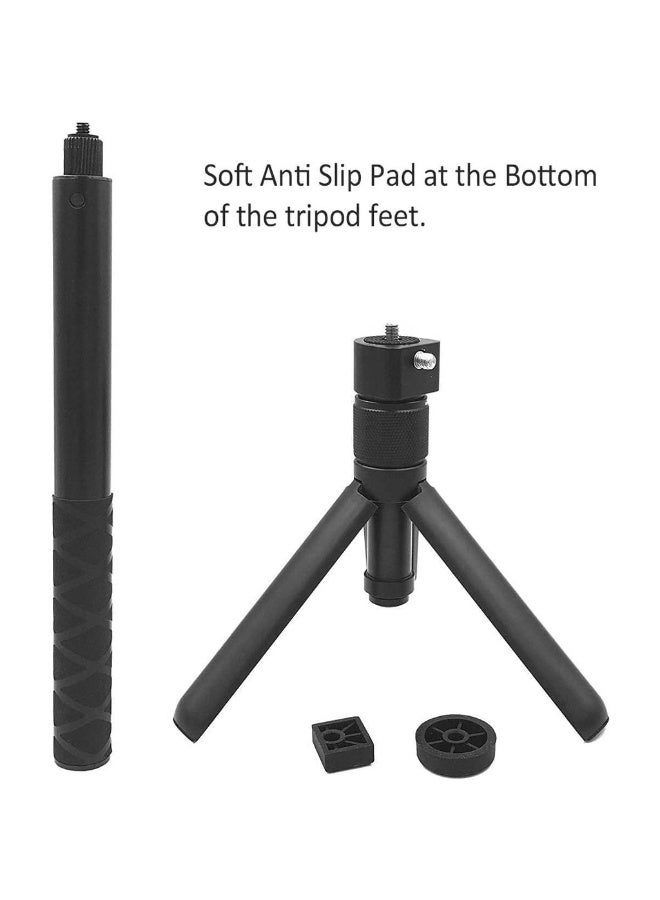 عصا سيلفي غير مرئية لجهاز Insta360 X4 مع حامل ثلاثي القوائم مدمج لجهاز Insta360 X4 X3 Guard/ONE X2 / GO 3S / ONE X/GO 2/ONE R ONE RS/كاميرا GoPro - Image 5