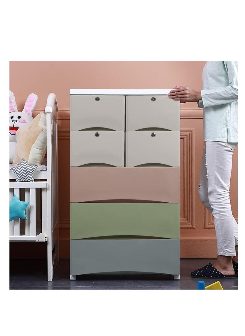 Plastic Cabinet 5 Drawers Storage Dresser Small Closet Drawers Organizer Unit For Clothes Toys Bedroom Playroom - pzsku/Z8BF4EB1A4C05481D92FEZ/45/_/1726147208/ec80257a-b118-4b08-933a-21afbff836f0