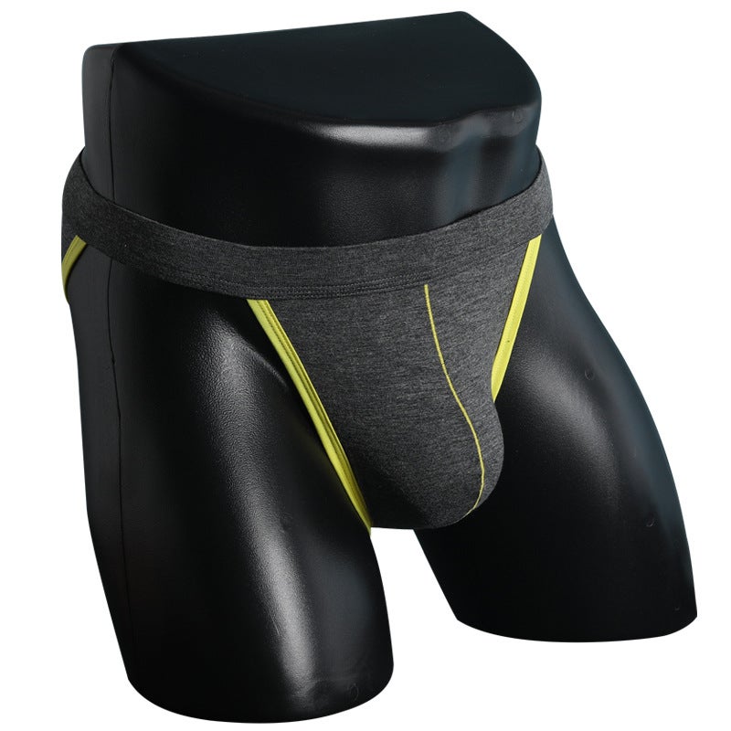 Men'S Underwear High Fork Briefs Mid-Waist Modal Breathable Sports G-String Underpants Headline Hair - Image 5