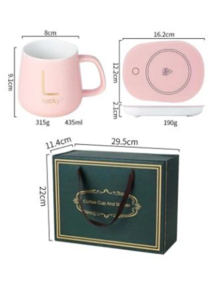 AROAQ Coffee Mug Warmer Set with Mug,Spoon,Heater, Smart Coffee Cup Warmer with Auto On/Off Gravity-Induction for Coffee,Tea,Water,Milk, Birthday Gift Box - Image 4