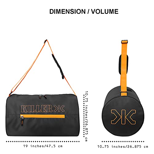 Killer Activerge 35-Litre Water Resistance Polyester Gym Bag (Grey) - Image 2