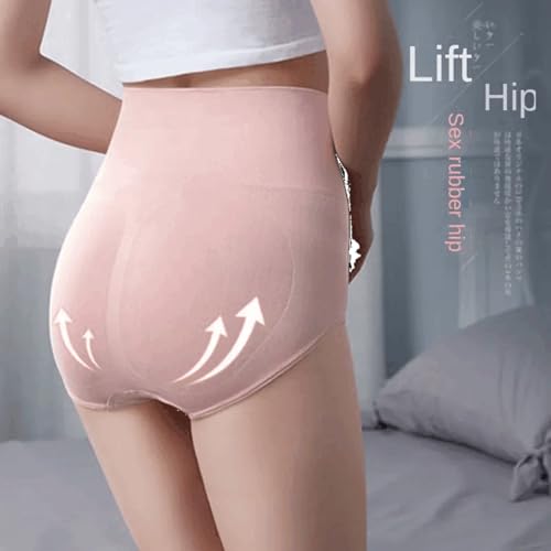 GITGRNTH Women's High-Waisted Tummy Control Shapewear Shorts - Tummy Tucker Women Seamless Body Shaper with Firm Waist Cinching and Slimming Support (1, Short Pink) - Image 3