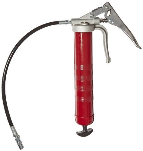 Alemite 555-E Pistol Grip Grease Gun, Develops up to 7,500 psi, Delivery 1 oz./30 Strokes, 16 oz. Bulk or 14 oz. Cartridge, with Flexible Extension, Dual Leverage, Volume or Pressure Mode - Image 5