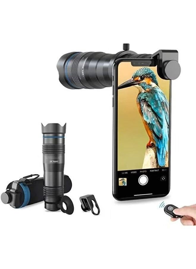 Generic APEXEL APL-JS28X HD 28X Metal Single-tube Phone Telephoto Lens with Manual Focus for Most Smartphones for Traveling Sport Events Concert Bird Watching Photography  - Image 1