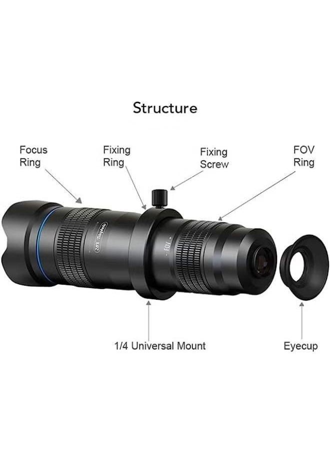 Generic APEXEL APL-JS28X HD 28X Metal Single-tube Phone Telephoto Lens with Manual Focus for Most Smartphones for Traveling Sport Events Concert Bird Watching Photography  - Image 5