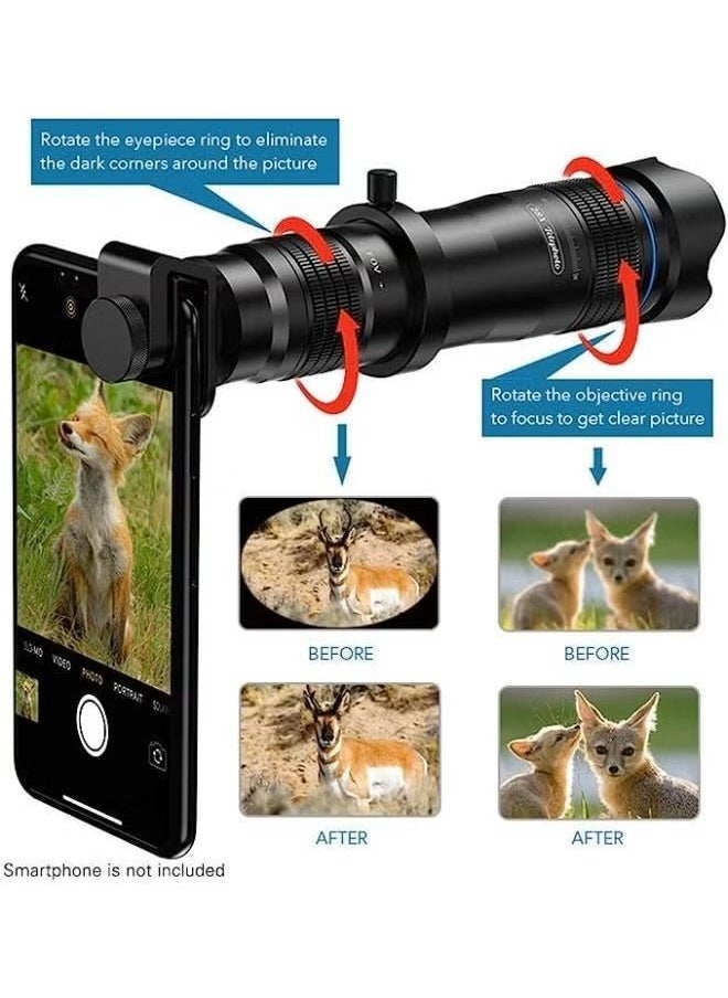 Generic APEXEL APL-JS28X HD 28X Metal Single-tube Phone Telephoto Lens with Manual Focus for Most Smartphones for Traveling Sport Events Concert Bird Watching Photography  - Image 3