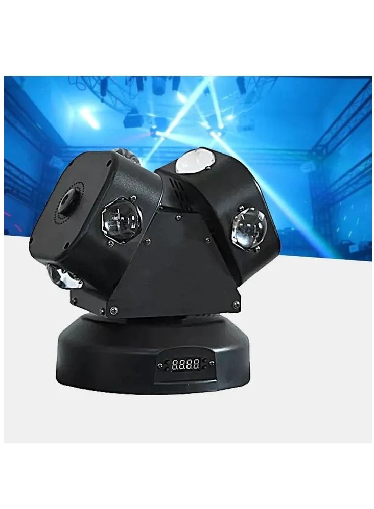 لايت ضوء المرحلة الحزب مع الليزر 2 الجانبين جولة ضوء LED متحرك 8 * 10W قوس قزح الضوء - Image 1