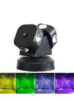 Light Party Stage Light With Laser 2 Sides Round Moving  LED Light 8*10W Rainbow Spotlight  - Image 4