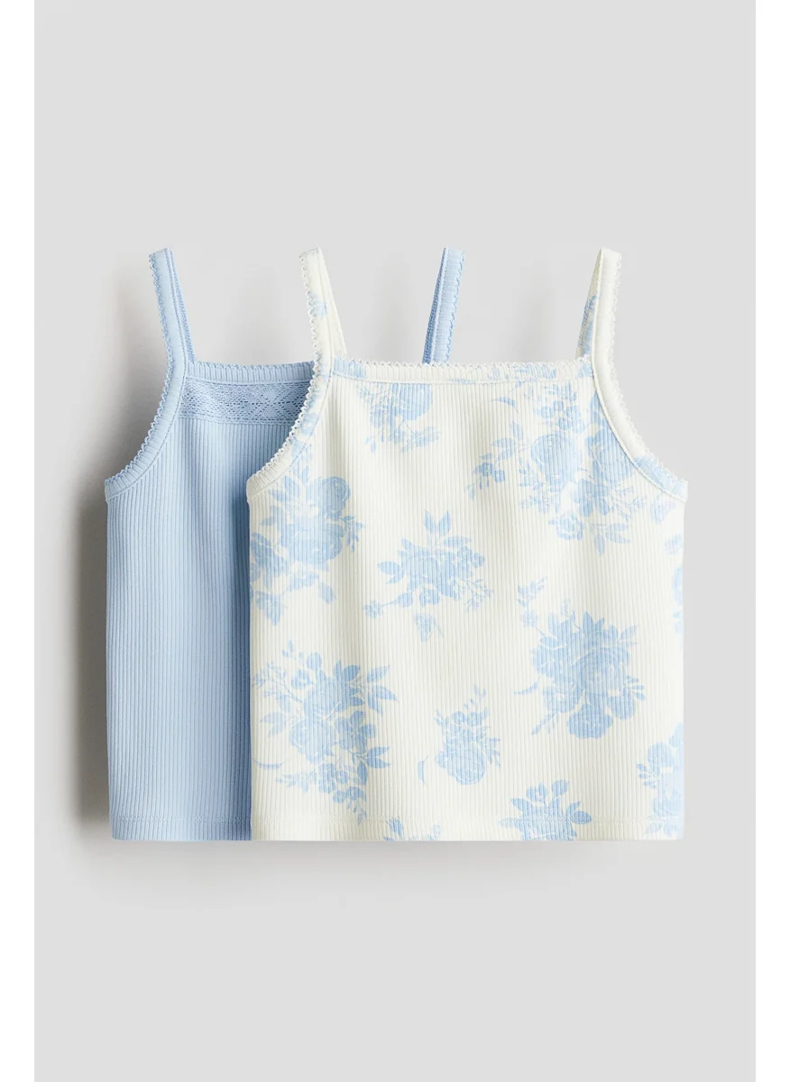 H&M 2-Pack Cotton Strappy Tops