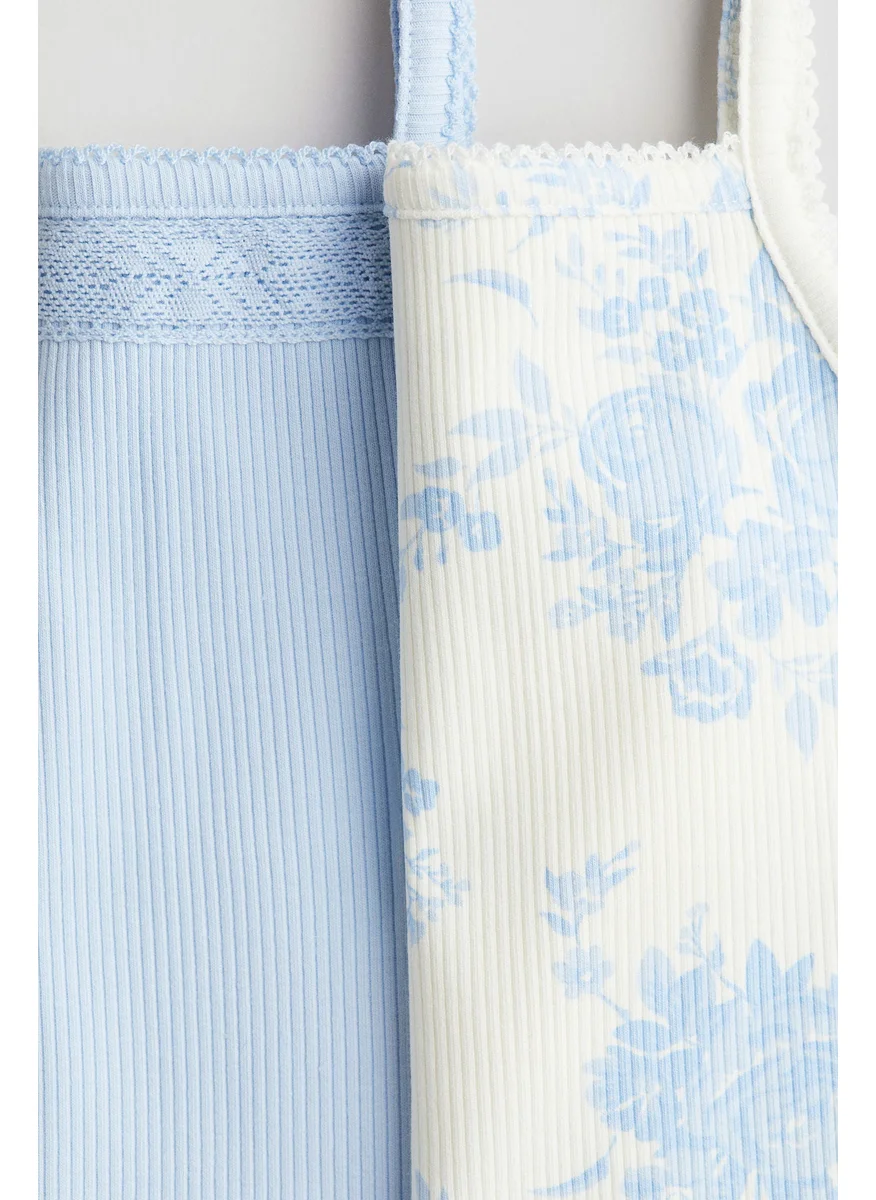 H&M 2-Pack Cotton Strappy Tops