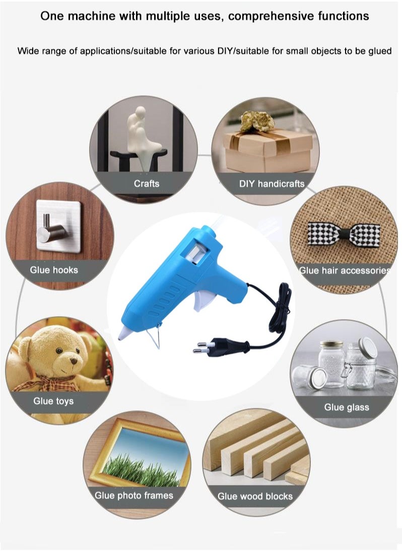 Right 40w Hot Melt Glue Gun with 3mm Nozzle and 1.2m Power Cord - Heavy Duty Aluminum Alloy, Overheat Protection, Compatible with 11mm Glue Sticks, Suitable for Crafts, DIY, Making Toys, Models, Woodwork, Metalwork, Jewelry Making, Cardstock, Repairs, Craft Projects, Etc.  - Image 2
