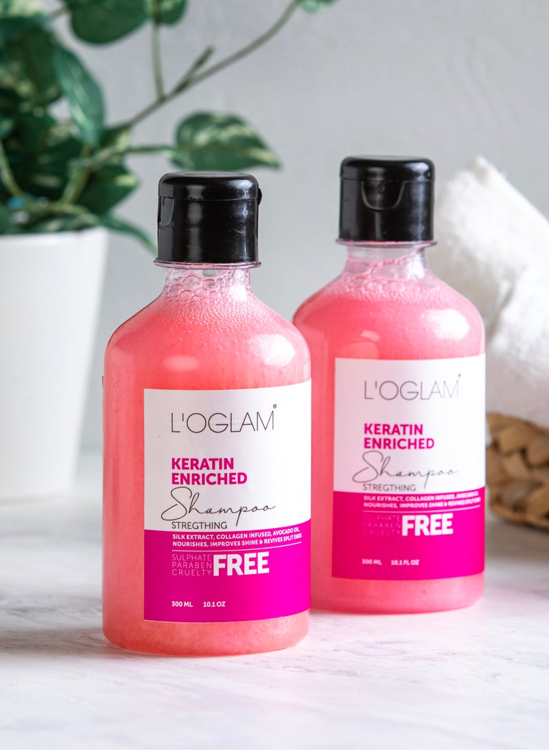 L'OGLAM Keratin Enriched Shampoo - Image 2