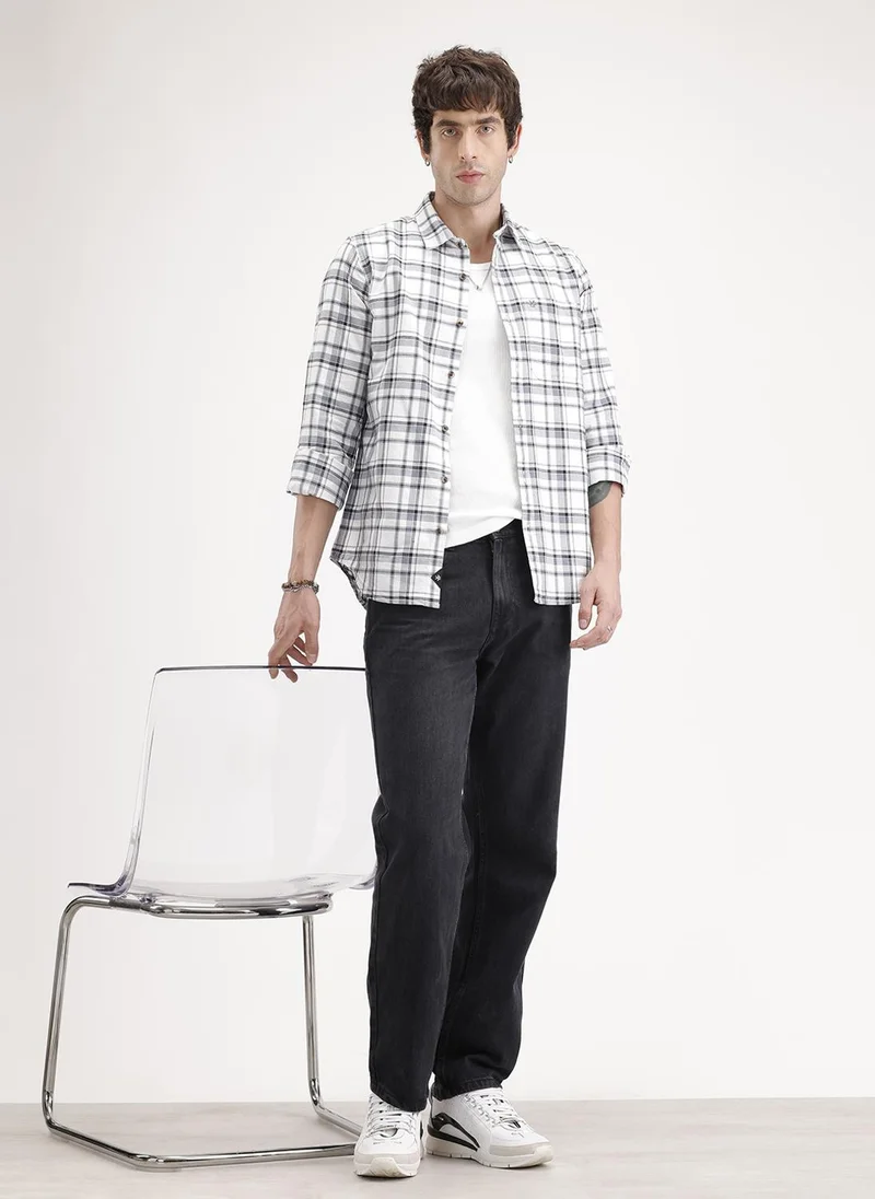 روجن Anti Fit Light Faded Denim Jeans | Black