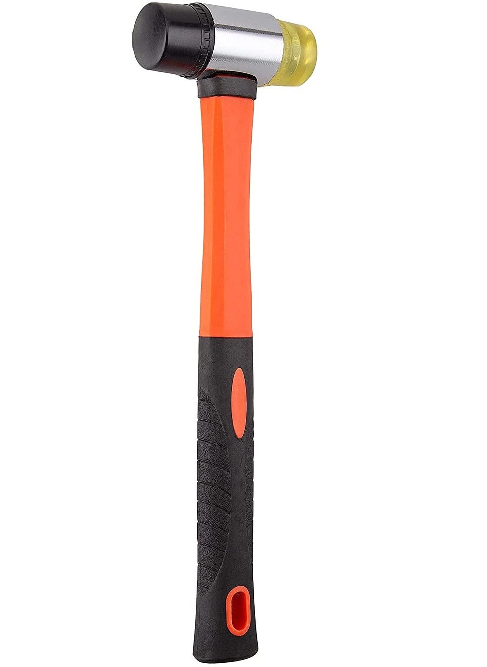 GSK Cut GSK Cut Double Headed Face Rubber and Soft Nylon Hammer Mallet 35mm Head Width for Construction Woodworking Automobile and DIY project  - Image 1