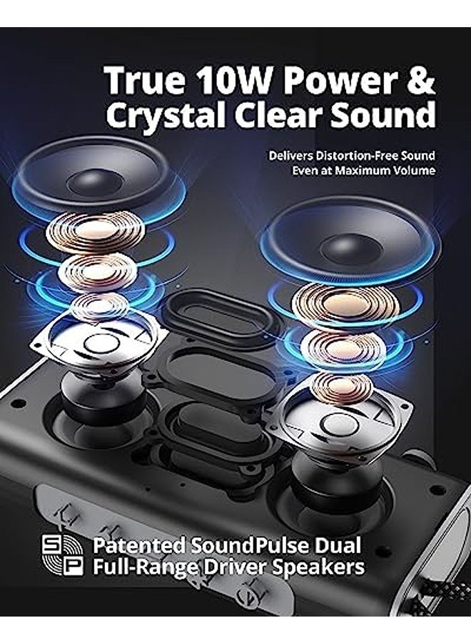 Tronsmart Mini Bluetooth Speaker – Grey | Bluetooth 5.3, 20H Playtime, IPX7 Waterproof, AUX, Mic – Portable Wireless Speaker | Trip - Image 2