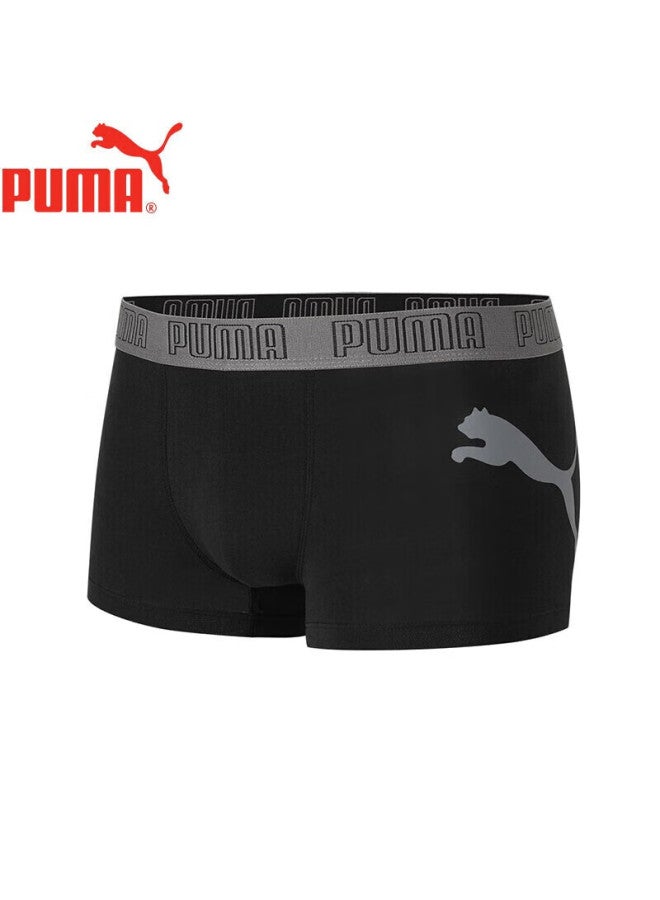PUMA Puma Men's Underwear, Sports Large Logo Cotton Boxer Briefs, Four-corner Shorts, 3-pack  - Image 4