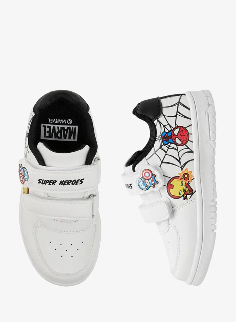 Marvel Boys Hook & Loop Ankle School Sneakers