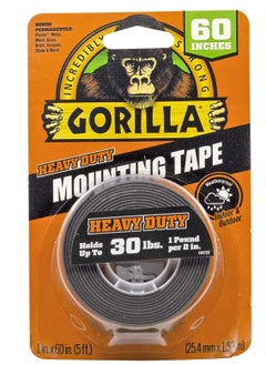 Gorilla Heavy Duty Double Sided Mounting Tape, Weatherproof, 1" x 60"  - Image 1