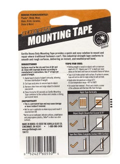 Gorilla Heavy Duty Double Sided Mounting Tape, Weatherproof, 1" x 60"  - Image 4
